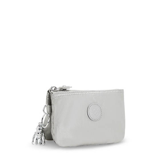 Kipling Creativity Small Metallic Pouch Väska Silver | SE 1106PJ